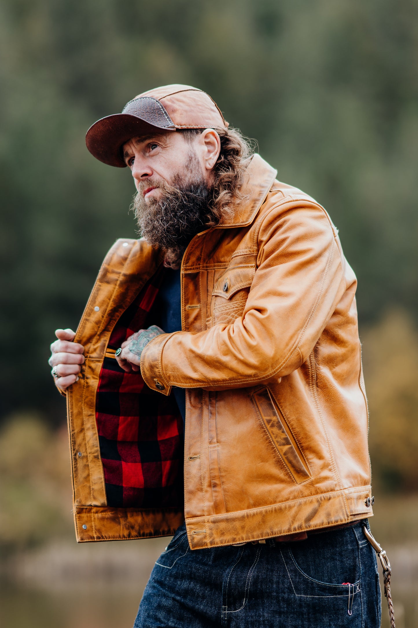 The Prospector – Gold | Full-Grain Leather Jacket