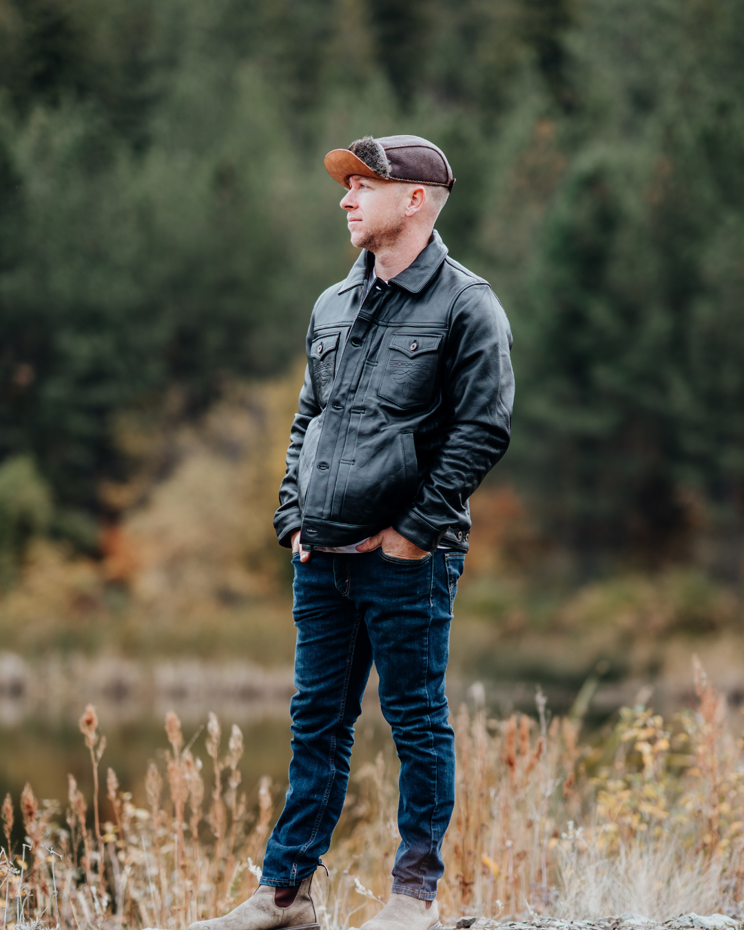 The Outsider – Black | Full-Grain Leather Jacket