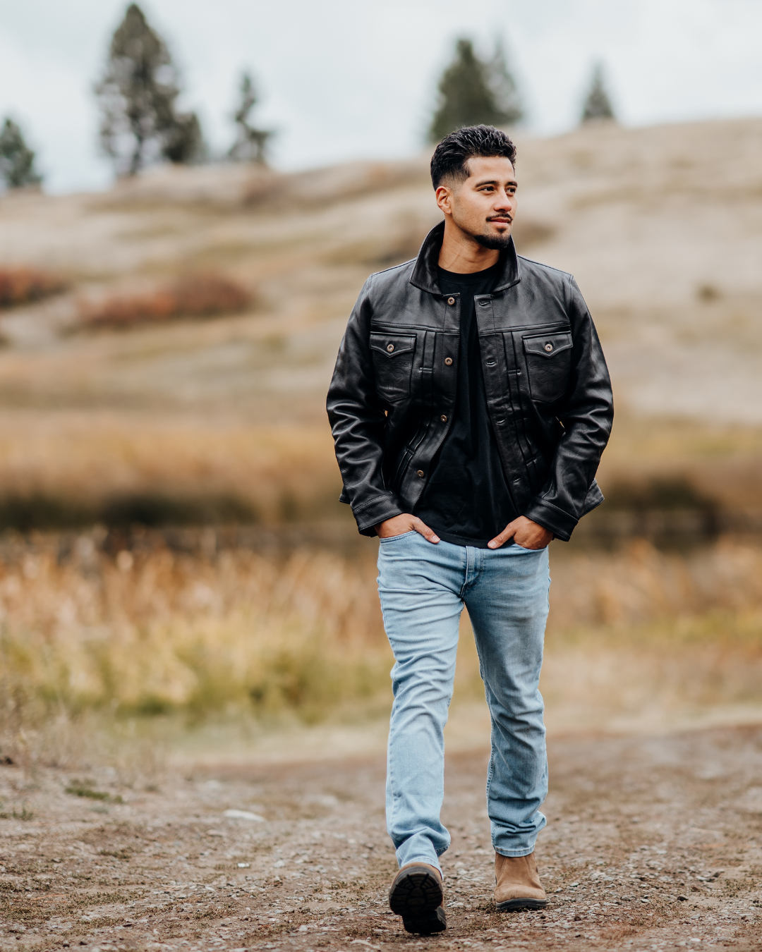 The Outsider – Black | Full-Grain Leather Jacket