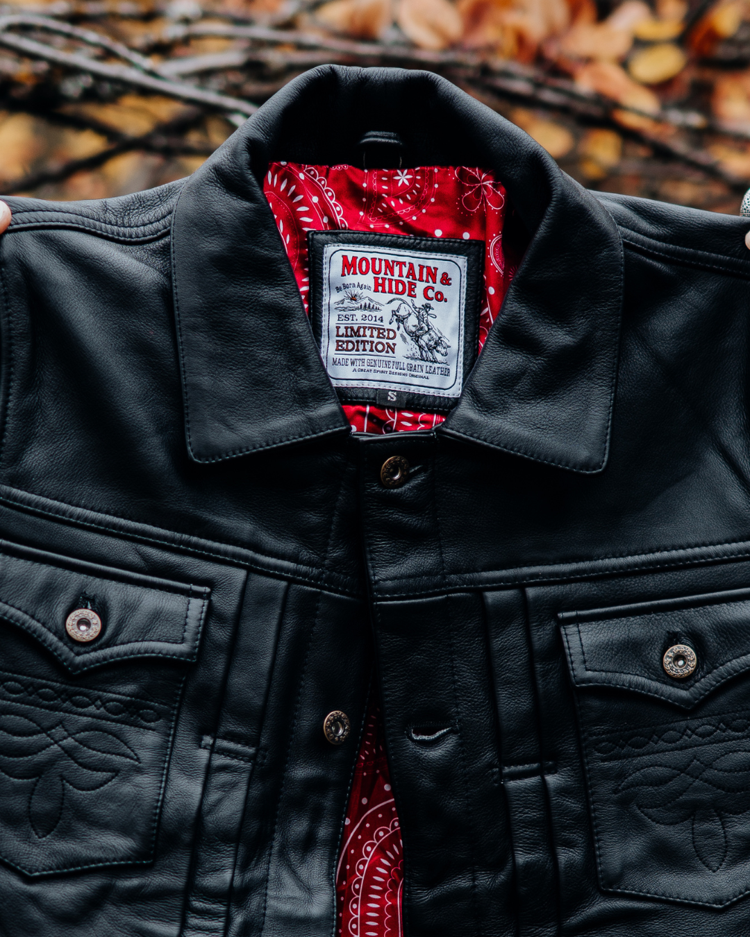 The Outsider – Black | Full-Grain Leather Jacket