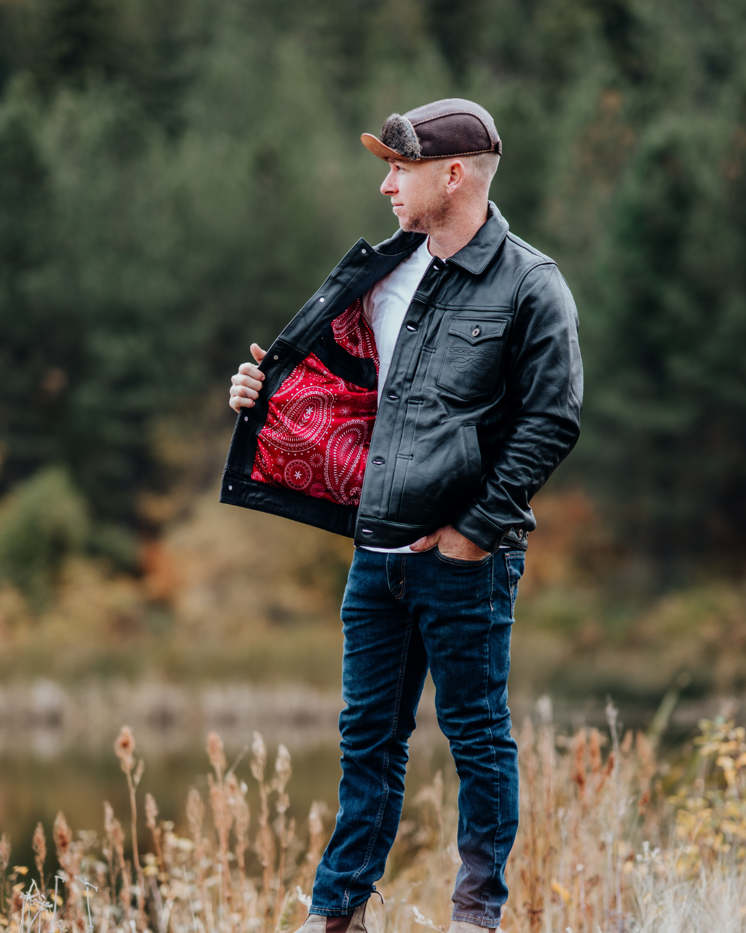 The Outsider – Black | Full-Grain Leather Jacket