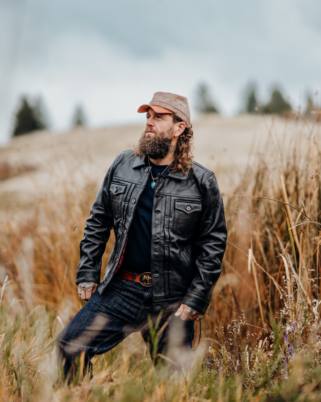 The Outsider – Black | Full-Grain Leather Jacket