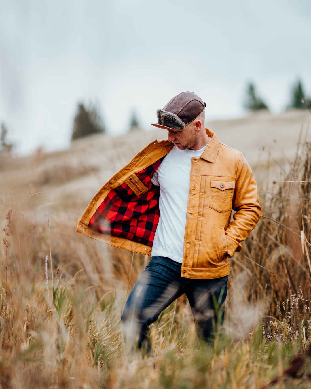 The Prospector – Gold | Full-Grain Leather Jacket
