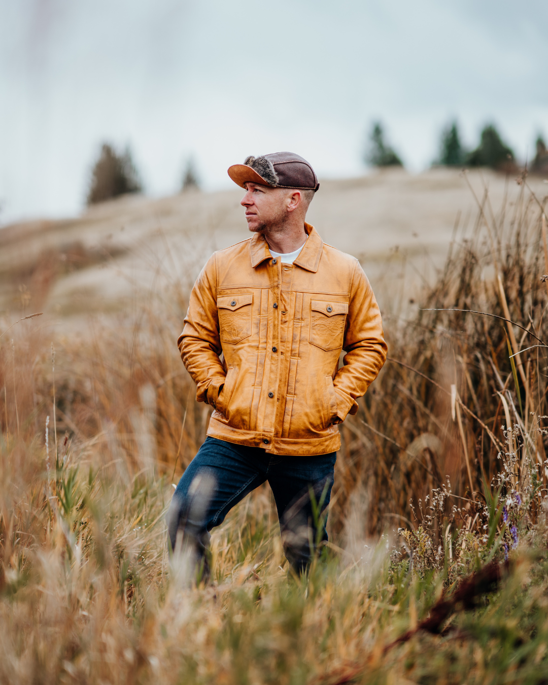 The Prospector – Gold | Full-Grain Leather Jacket