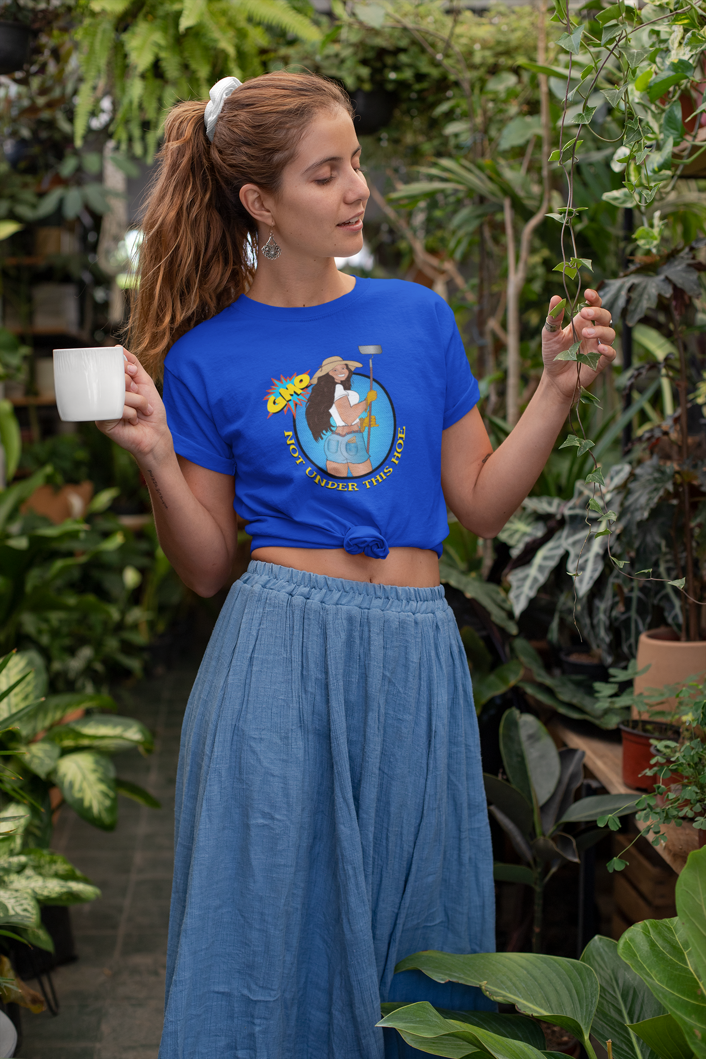 GMO Not Under This Hoe - Ladies Graphic Tee