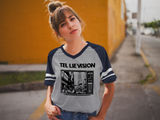 Tel Lie Vision (b/w) - Ladies Raglan