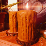 Rustic Drip Extra Large Pillar Beeswax Candles